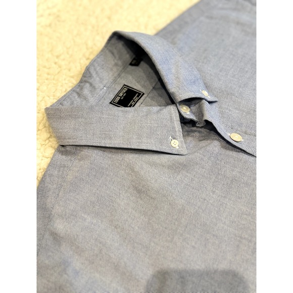 TODD SNYDER I SLIM FIT SUMMERWEIGHT FAVORITE SHIRT IN CHAMBRAY BLUE - Picture 5 of 9